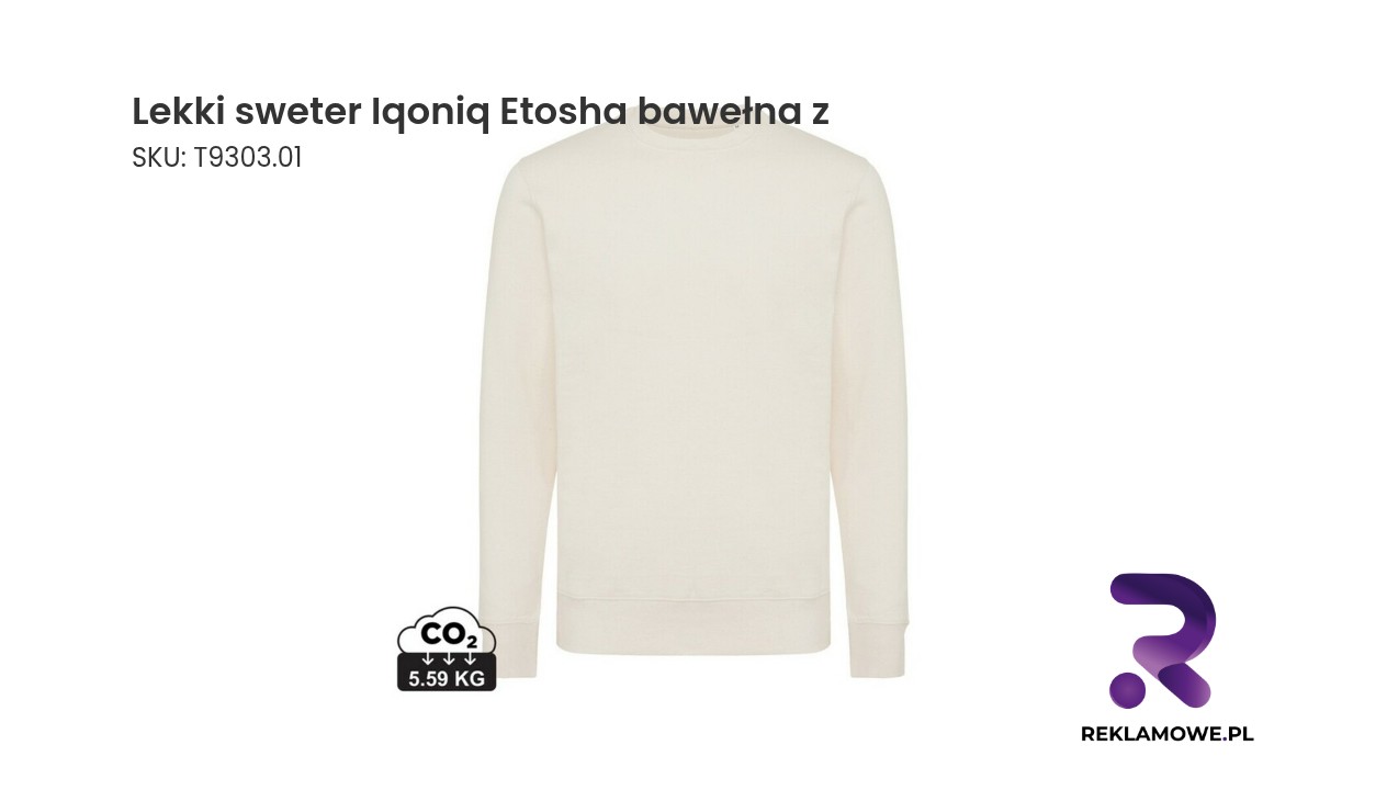 Lekki sweter Iqoniq Etosha wykonany z bawełny