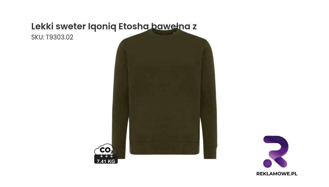 Lekki sweter Iqoniq Etosha z bawełny