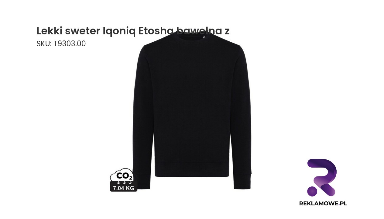 Lekki sweter Iqoniq Etosha wykonany z bawełny