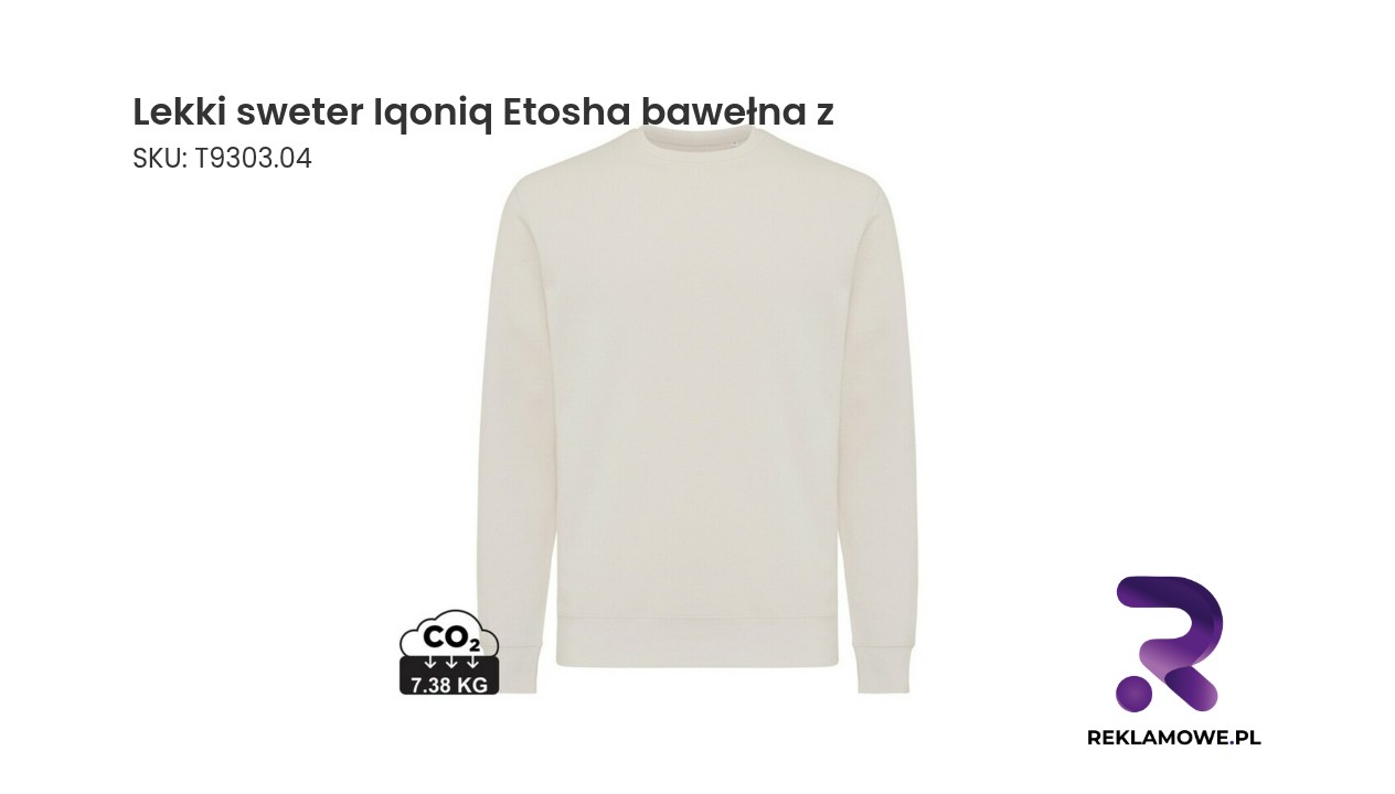 Lekki sweter Iqoniq Etosha wykonany z bawełny