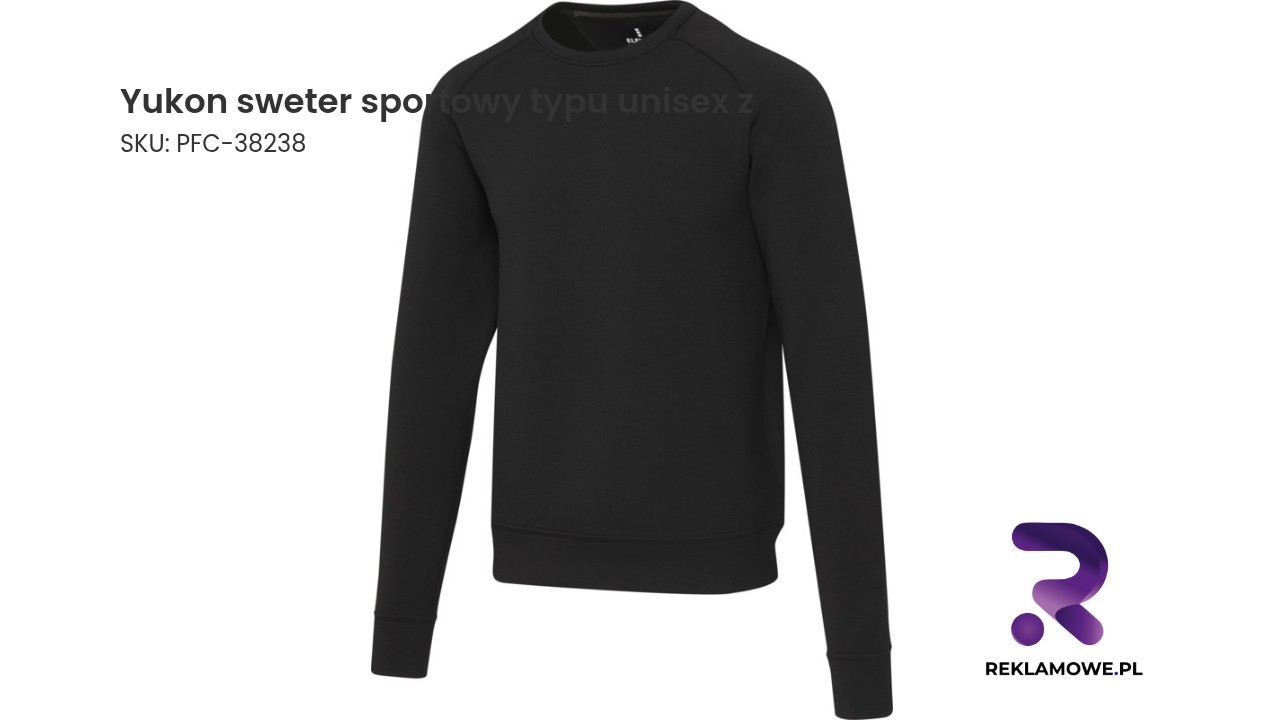 Yukon sweter sportowy typu unisex z dzianiny interlock z okrągłym dekoltem Yukon sweter sportowy typu unisex