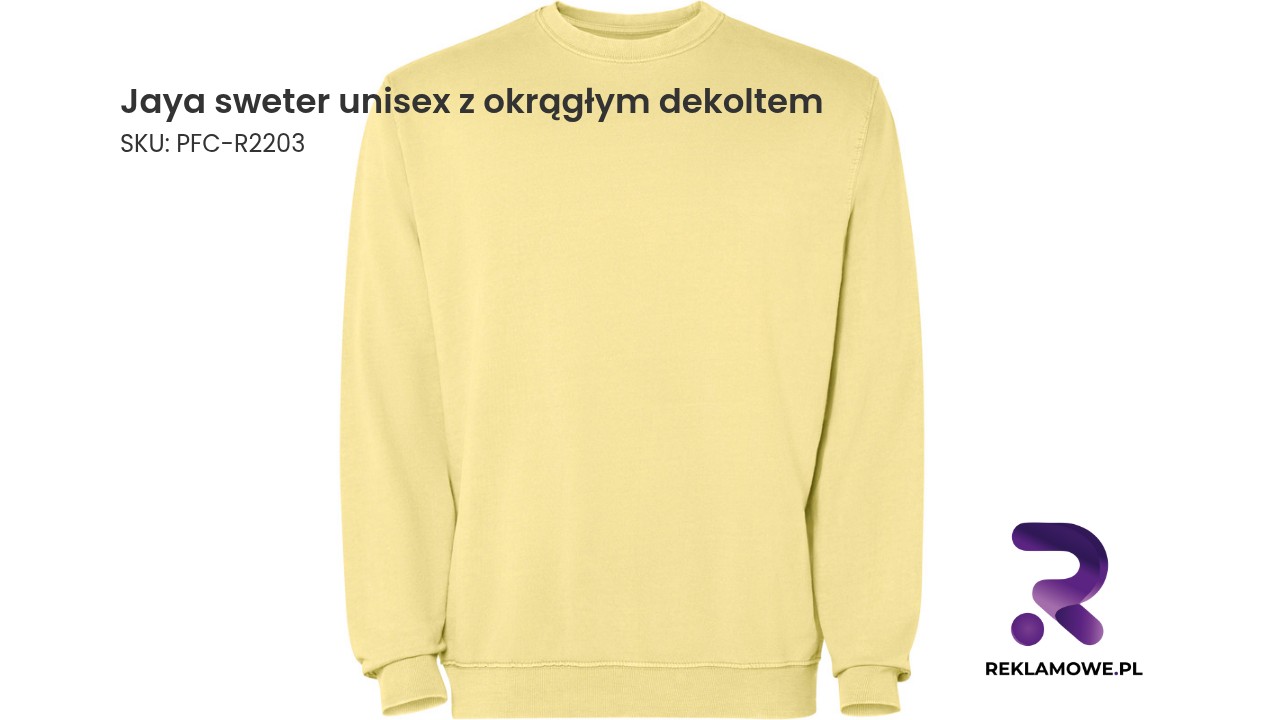Jaya sweter unisex z okrągłym dekoltem Jaya sweter unisex z okrągłym dekoltem - wygodny sweter codzienny