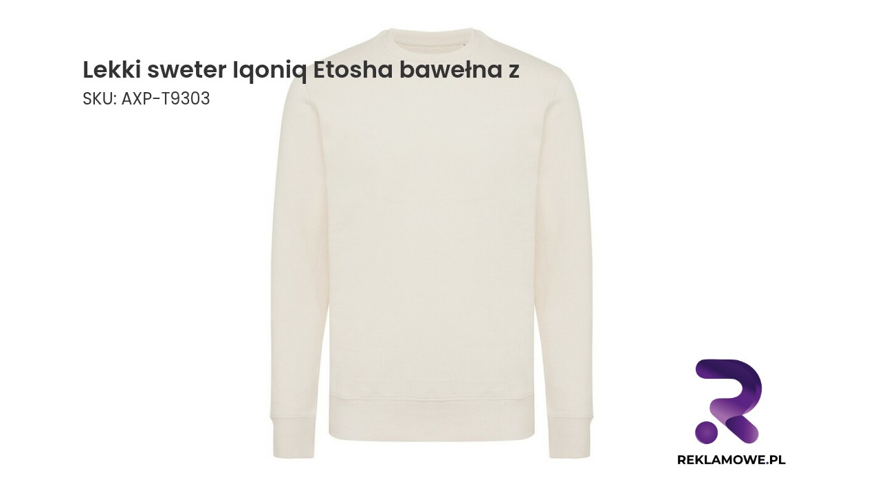 Lekki sweter Iqoniq Etosha z bawełny - wygodny sweter casual