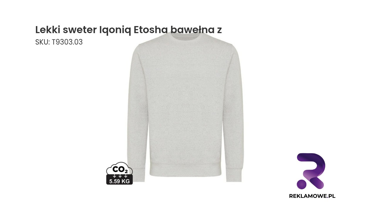 Lekki sweter Iqoniq Etosha wykonany z bawełny
