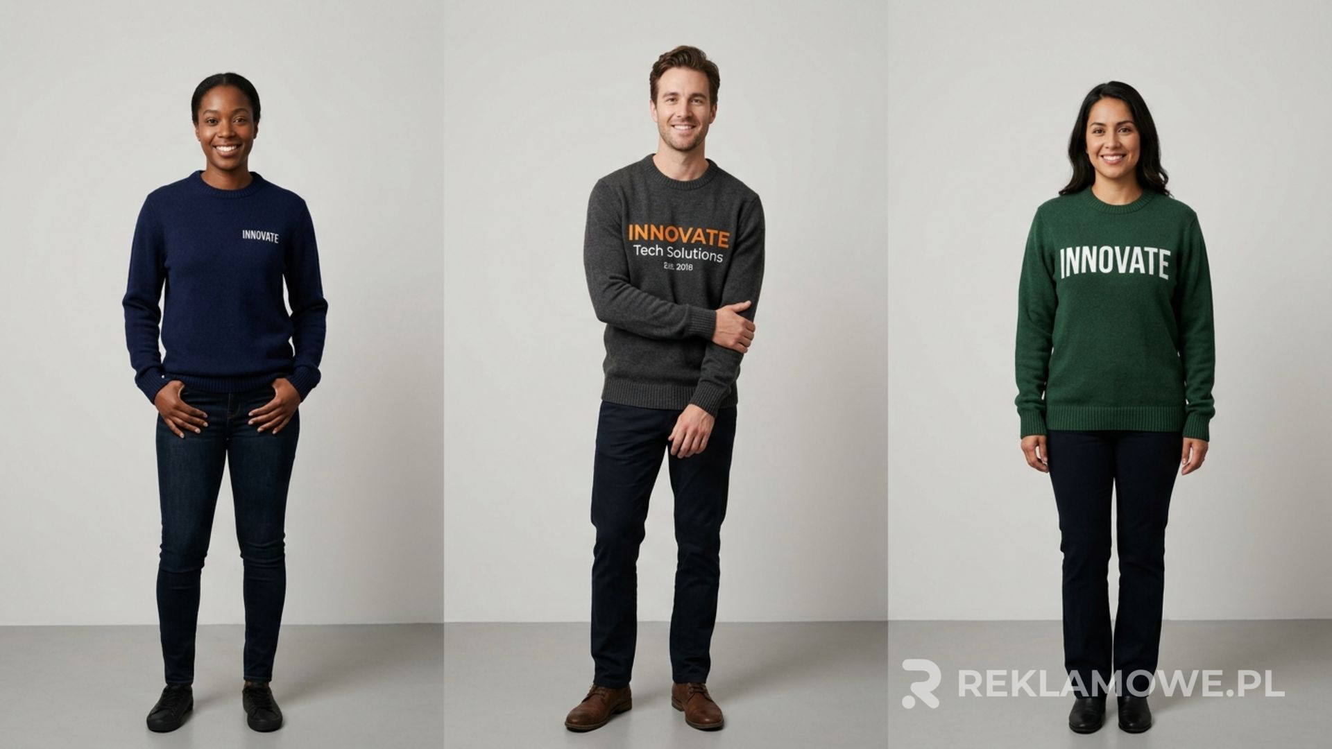 Sweter reklamowy na zimę jako praktyczny nośnik reklamy dla firmy
