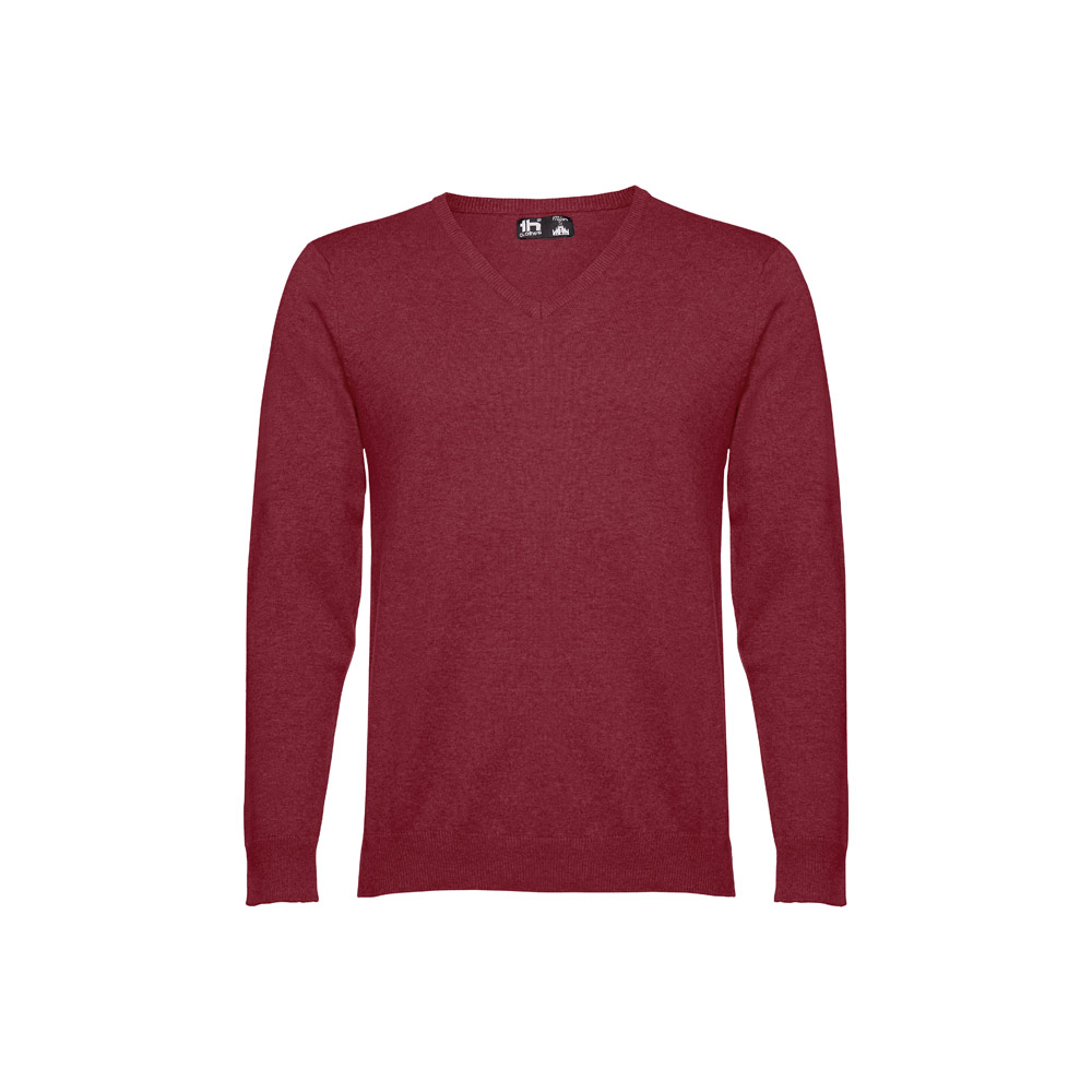 THC MILAN. Męski sweter V-neck z bawełny i poliamidu 30149_set