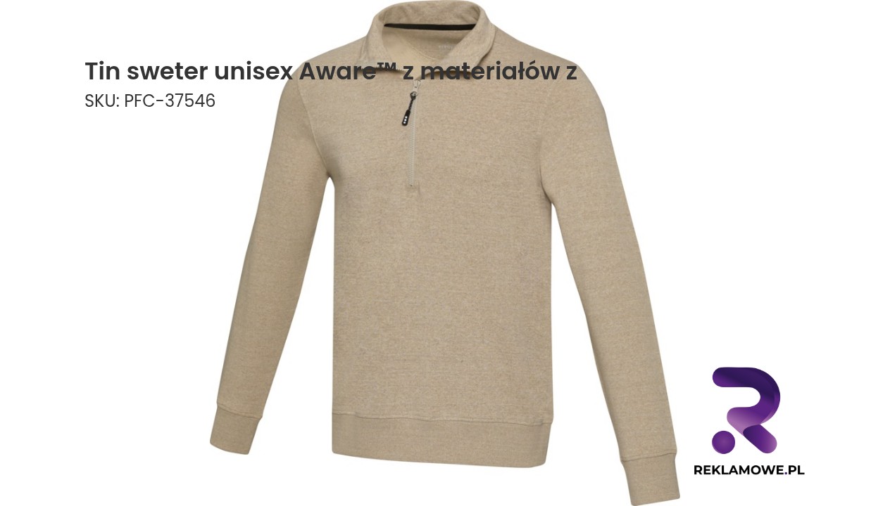 Tin sweter unisex Aware z materiałów z recyklingu – ekologiczny sweter unisex